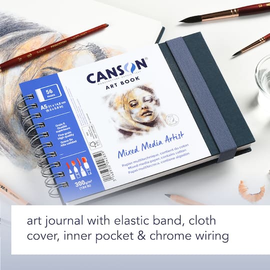 Canson® Mixed Media Artist Book, 8.3" x 11.7"